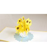 Expressive 3D Pop-Up Sun Flower Card - Perfect for Birthdays, Valentine&#39;... - $9.23 CAD
