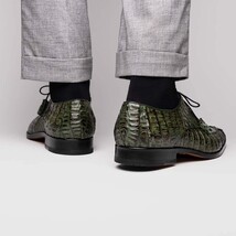 Apricena Genuine Caiman Crocodile Dress Derby's Shoes Woodgreen image 7