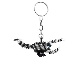 Mia Jewel Shop Scorpion Zodiac Czech Glass Seed Bead 3D Figurine Keychain Metal  - £12.78 GBP