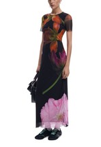 Desigual Women Dress - L Black Designer Fashion Elegant Dress - $2,272.34 MXN