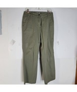Womans Chicos Platinum Olive green cotton/spandex Pants Size 1 Short - £15.53 GBP