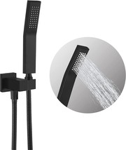 Gotonovo Wall Mount Sq.Are Hand Held Shower Head With Wall Connector And Hose - £45.53 GBP