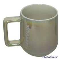 Starbucks 2019 White Iridescent Rainbow Drip Ceramic Coffee Mug Cup 12 oz. - £13.39 GBP