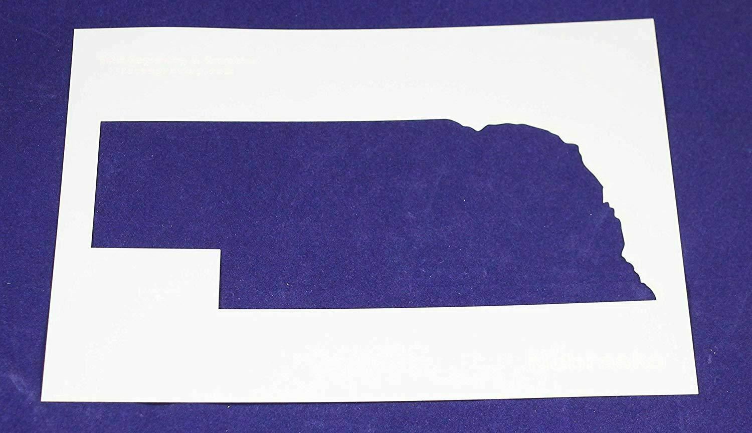 State of Nebraska Stencil 14 Mil 8&quot; X 10&quot; Painting /Crafts/ Templates - $15.52