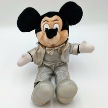 Rare Mickey Mouse 16&quot; Silver Suit Tuxedo Plush (Disneyland, Disney World) - $14.84
