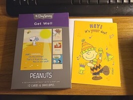 Box of 11  Get Well Cards Peanuts Snoopy DaySpring New Open Box Plus 1 Bday - £8.42 GBP