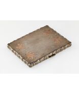 835 Silver Cigarette Holder Box With Flora Pattern - $3,895.69 MXN