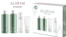 Aluram Curl Quad Box - Shampoo, Conditioner, Curl Foam, and Curl Cream