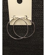 Silver Tone Hoop Earrings - $11.59 CAD