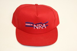 Vintage Friends of NRA Red Adjustable Snap-Back Baseball Cap/Hat Made In... - $8.90