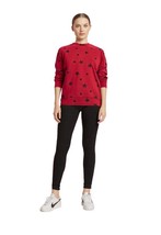 Women Top Unbranded Long Sleeve Star Design Size M Red - $4.95