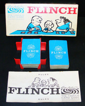 Parker Brothers Flinch The Famous Card Game Complete Family Night Vintage 1963 - $25.00