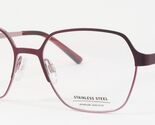 LOOK &amp; FEEL BI 8560-17 Red-Purple (Magenta) UNIQUE EYEGLASSES 53-17-135 ... - $96.55