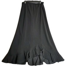 vtg 90s MSK Black Chiffon Flutter Skirt Whimsigoth Dark Fairycore Witchy... - $44.50