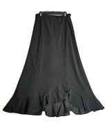vtg 90s MSK Black Chiffon Flutter Skirt Whimsigoth Dark Fairycore Witchy... - $44.50