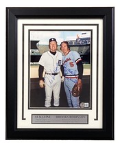 Al Kaline Brooks Robinson Signed Framed 8x10 MLB Baseball Photo BAS - $155.19