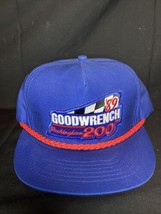 Vintage 89 Goodwrench 200 Rockingham Nascar Hat Cap Blue Snapback Usa - £15.20 GBP