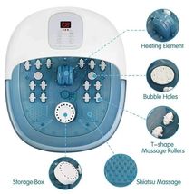 Foot Spa bath Massager with Heat Bubbles Vibration Digital Temperature Control - £47.95 GBP