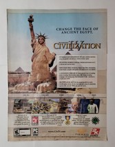 Sid Meier&#39;s Civilization IV 4 PC 2004 Video Game Magazine Print Ad - £9.40 GBP