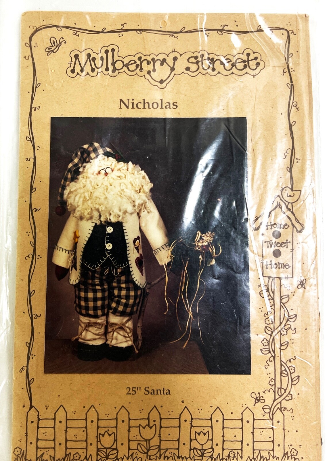 Nicholas- 25&quot; Santa Sewing  Pattern MS 120 From Mulberry Street - $15.83