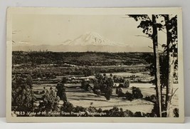 Washington RPPC 1950s Vista of Mt. Rainier from Hwy 99 Signed Photo Post... - $11.95
