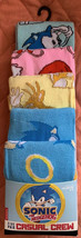 Sonic The Hedgehog 5pk Fun Crew Socks Sz 8-12 Age 14+ Unisex Novelty - £19.34 GBP