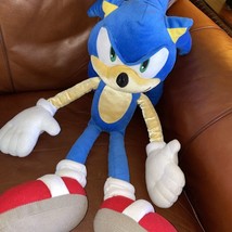 SEGA Sonic the Hedgehog Plush Doll Stuffed Toy 24&quot; Huge Jumbo Big Pillow... - £14.69 GBP