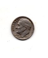 1969 D Roosevelt Silver Dime Moderate Wear - £5.58 GBP