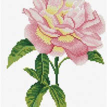 Gemstone Blooms: Sparkling Art Kit for Adults - Pink Rose Partial Drill Round Pa - $68.26