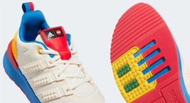 Adidas RACER TR21 LEGO White Lace-Up Cloudfoam Super Sneakers M-7/W-8 NWT - $112.99