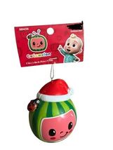 Kurt Adler Cocomelon Watermelon with Santa Hat Christmas Ornament Ladybug - $12.84