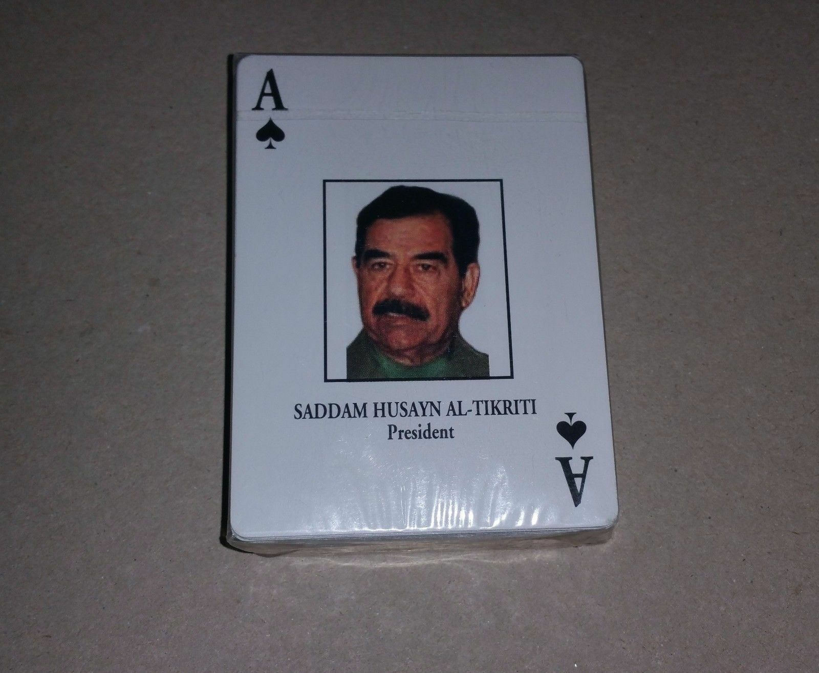 Primary image for IRAQ WAR MOST WANTED 52 PLAYING CARDS - SADDAM HUSSEIN AL TIKRITTI