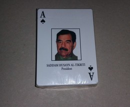Iraq War Most Wanted 52 Playing Cards - Saddam Hussein Al Tikritti - £15.48 GBP