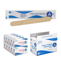 Dynarex 4314 Tongue Depressors Senior 6&quot; Sterile Birch Wood Smooth Edges... - $980.64 MXN