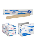 Dynarex 4314 Tongue Depressors Senior 6&quot; Sterile Birch Wood Smooth Edges... - $70.62 CAD