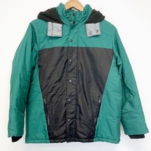 Calvin Klein Jeans Youth Boy XL Peak Tech Color Block Hooded Jacket Gree... - $31.49