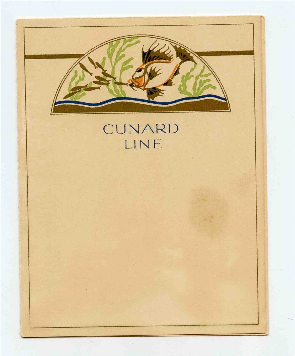 Primary image for Cunard Line R M S Berengaria Private Party Dinner Menu 1930
