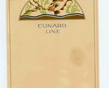Cunard Line R M S Berengaria Private Party Dinner Menu 1930 - £29.72 GBP