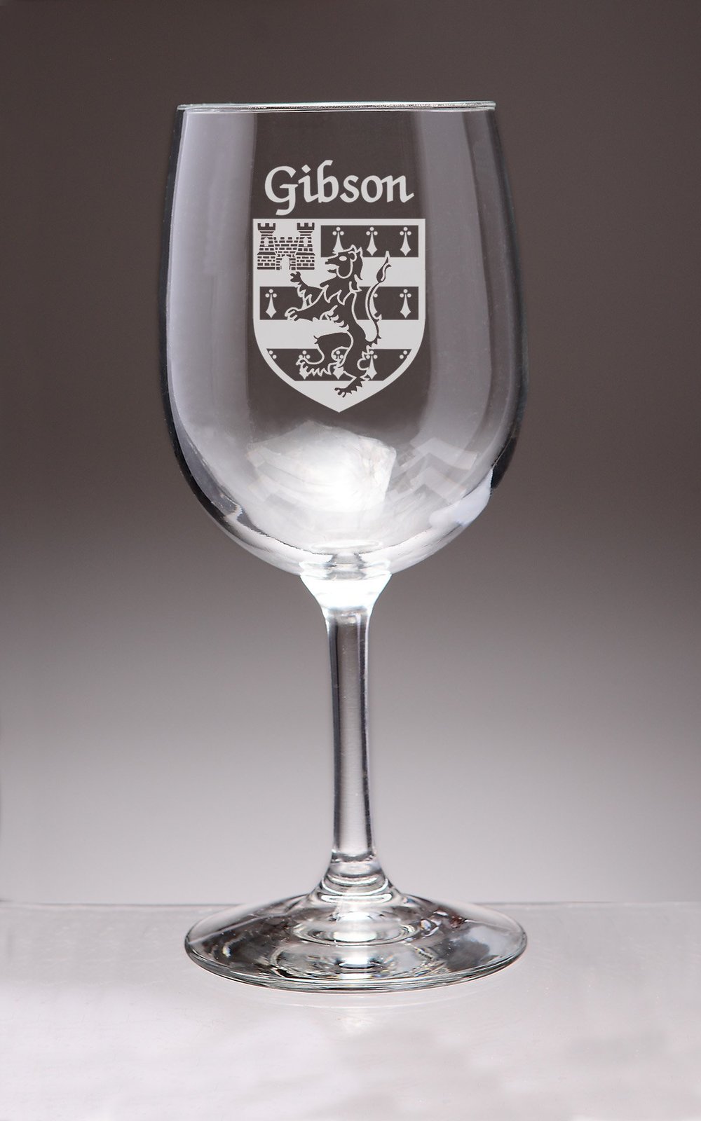 Gibson Irish Coat of Arms Wine Glasses - Set of 4 (Sand Etched) - £54.35 GBP