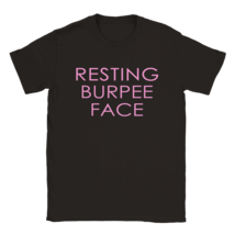 Funny T shirt  tee shirt T-shirt apparel t shirt resting burpee face cre... - $24.75+