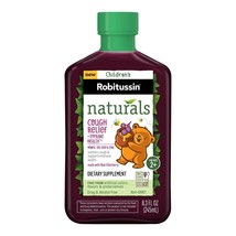 Children’s Robitussin Naturals Cough Relief Syrup Honey &amp; Elderberry 8.3 oz. - £18.98 GBP