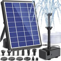 6.5W Solar Fountain Pump with Dry-Run Protection for Beautiful Bird Baths - $49.45