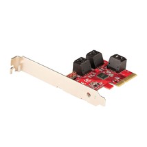 StarTech.com SATA PCIe Card - 6 Port PCIe SATA Expansion Card - 6Gbps - Low/Full - £84.73 GBP