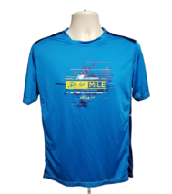 2017 New Balance NYRR 5th Ave Mile Run for Life Mens Medium Blue Jersey - £13.96 GBP
