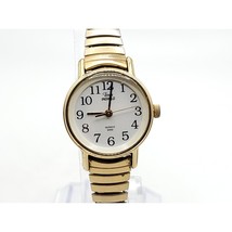 Timex Indiglo Watch Women New Battery Gold Tone Expandable Band E3 23mm - $22.00