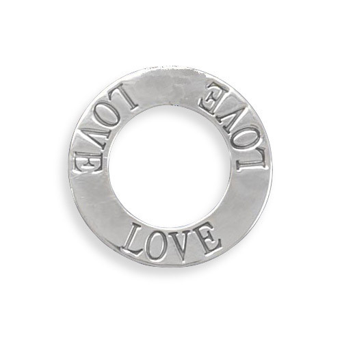 Floating Sterling Silver Circle Of Love Pendant - £31.08 GBP