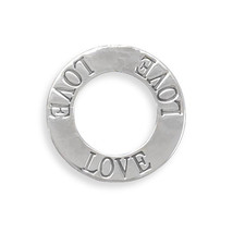 Floating Sterling Silver Circle Of Love Pendant - £31.15 GBP