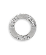 Floating Sterling Silver Circle Of Love Pendant - £31.04 GBP