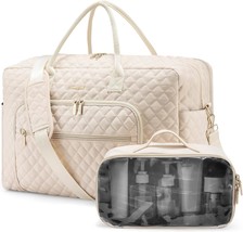 Travel Duffle Bag Weekender Bag for Women with Toiletry Bag Carry on Overnight B - £60.79 GBP