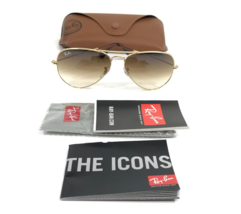 Ray-Ban Sunglasses RB3025 AVIATOR LARGE METAL 001/51 Gold w Brown Gradie... - £88.55 GBP